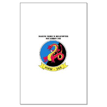 MMHS268 - M01 - 02 - Marine Medium Helicopter Squadron 268 with Text - Large Poster
